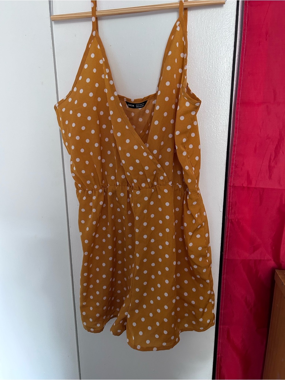 yellow spotted romper